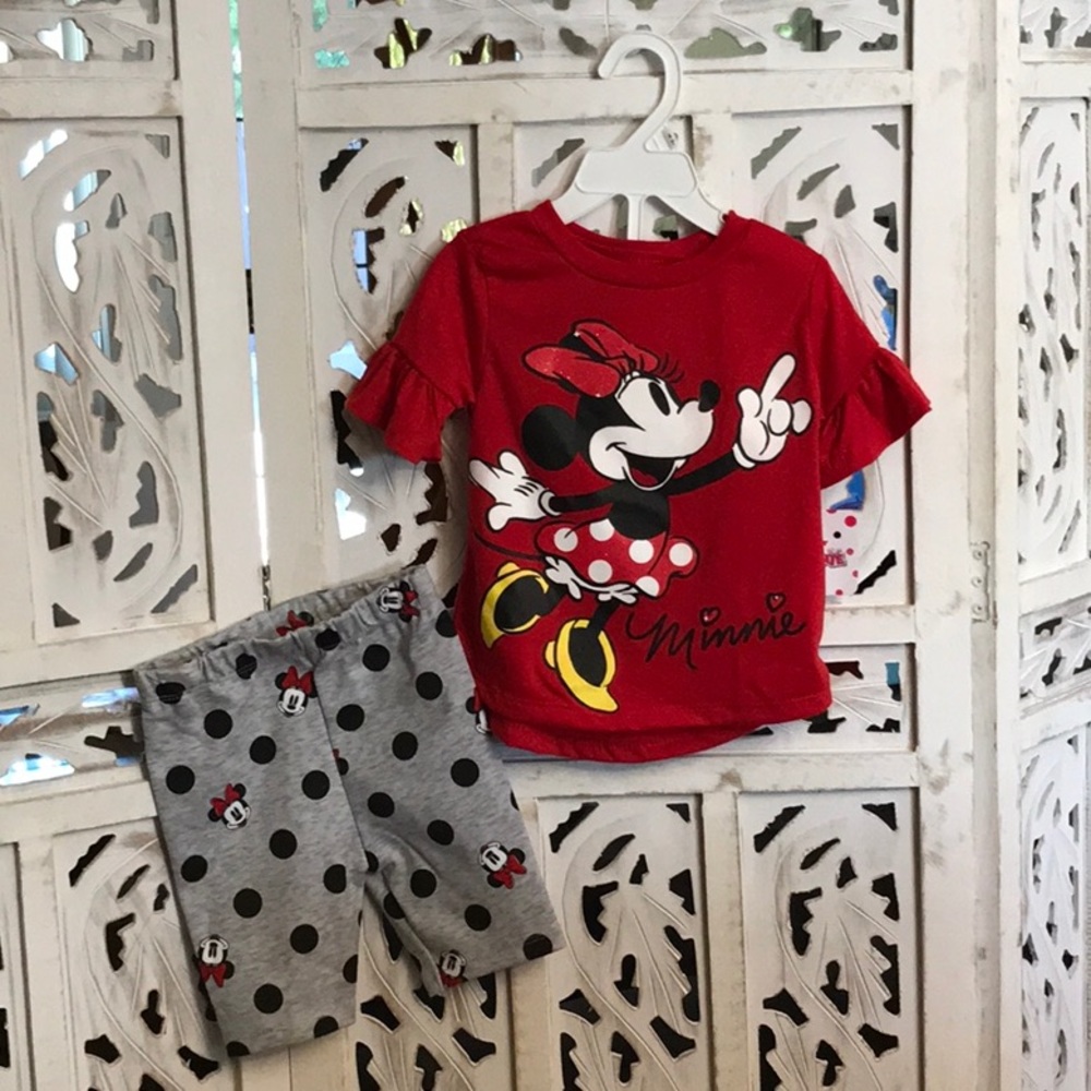 Minnie Mouse short set 4T little girl